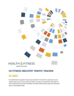 Cubierta del rastreador de tráfico de la industria del fitness 2025