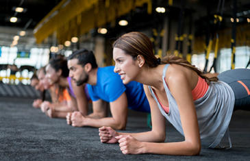 Vista de la lista de temas de programación de fitness