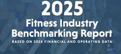 Portada del informe de evaluación comparativa del sector del fitness HFA 2025